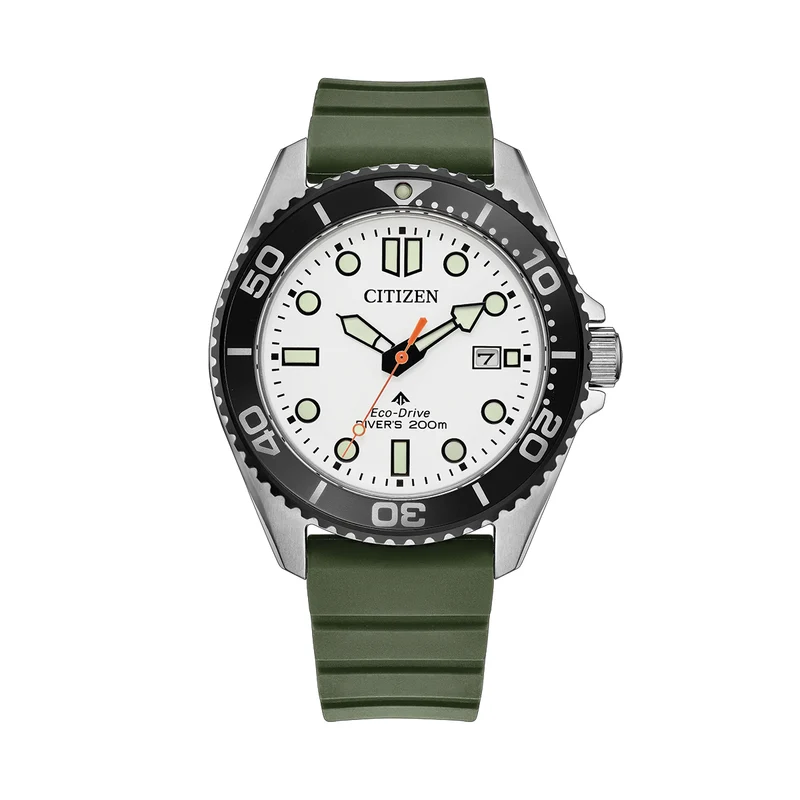 Promaster Dive 40.6mm - White on Rubber Strap