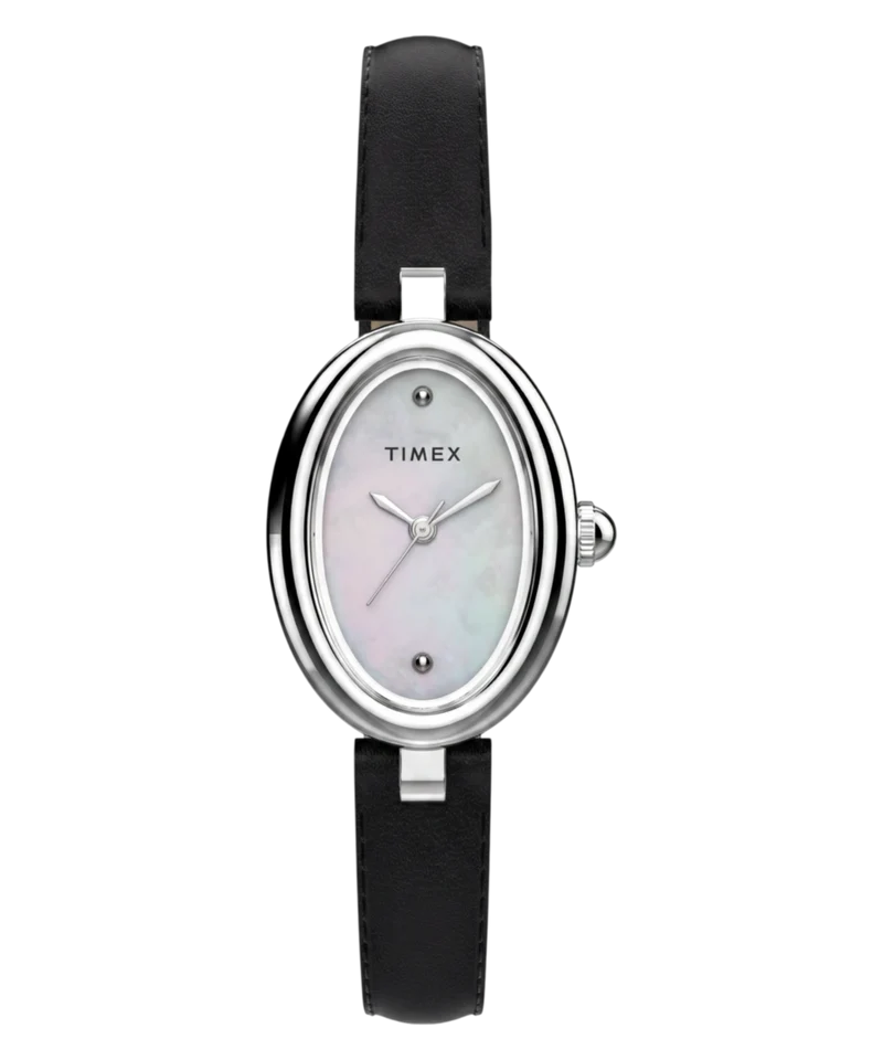 Cavatina® Luxe 22mm Leather Strap Watch