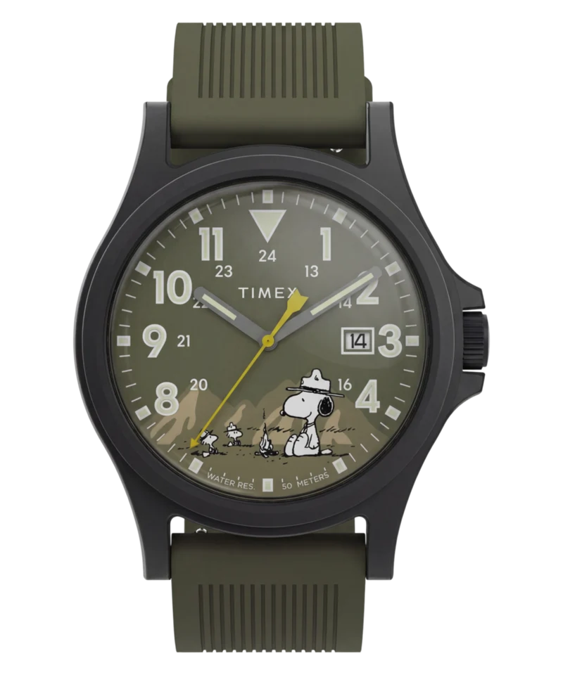 Peanuts® x Timex Expedition® Acadia 40mm Silicone Strap Watch
