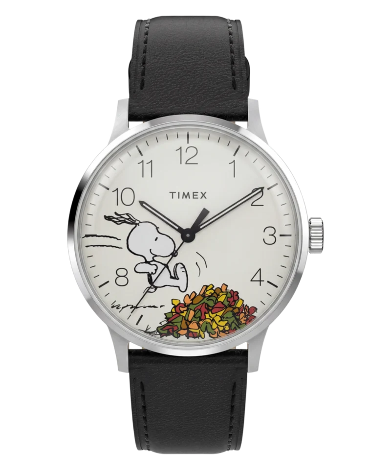 Peanuts® x Timex Waterbury Classic 40mm Leather Strap Watch