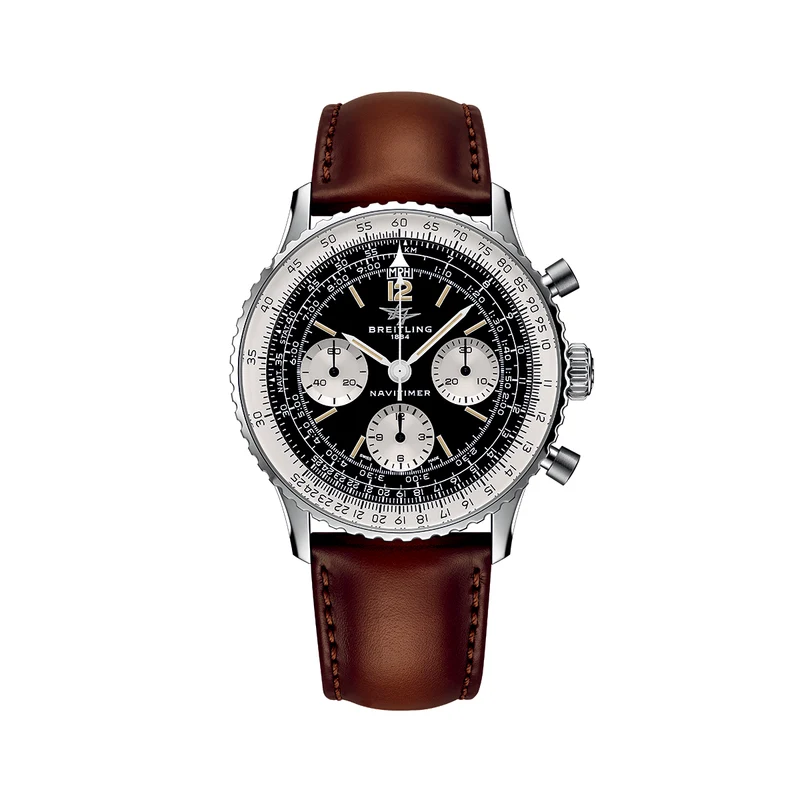 Navitimer B09 Chronograph Miles Davis Limited Edition 41mm - Black on Leather Strap