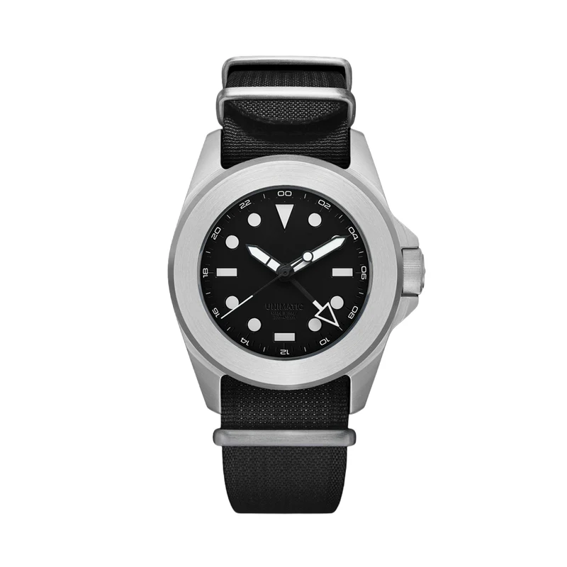 Modello Quattro U4-GMT-AEB Limited Edition 40mm - Black on Fabric Strap w/ Additional Fabric Strap