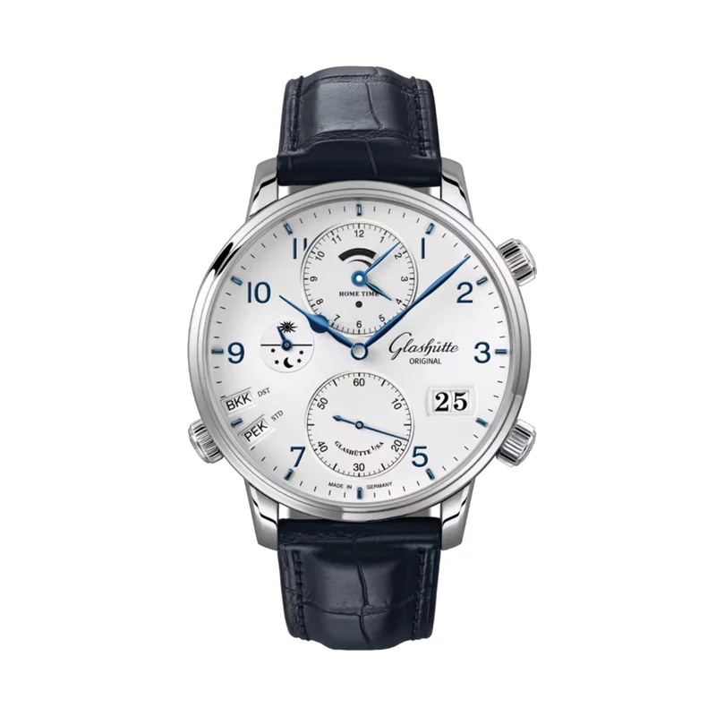 Senator Cosmopolite 44mm - White on Leather Strap