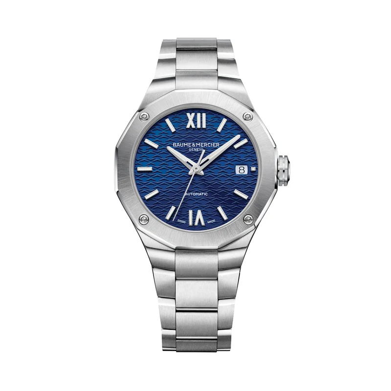 Riviera 10679 Automatic Date 36mm - Blue on Bracelet