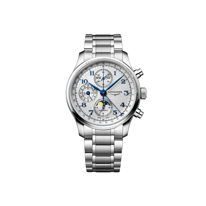 Master Collection Chrono Moonphase 41mm - Silver on Bracelet