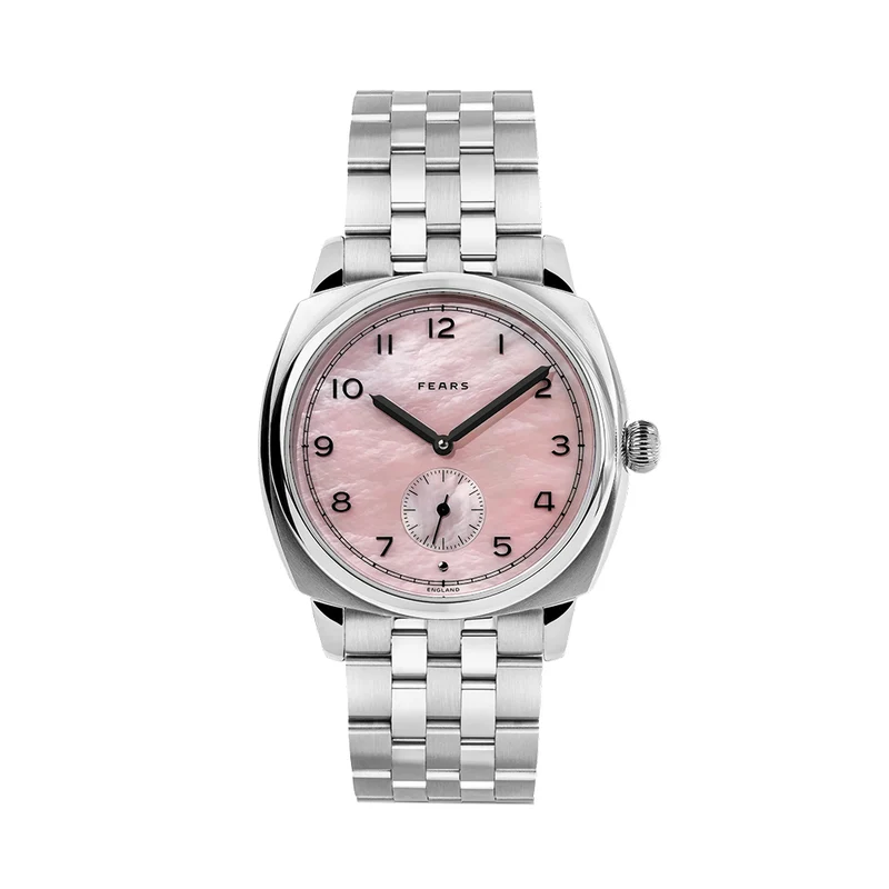 Brunswick "Orchid" 38mm - Pink, Mother-of-Pearl on Bracelet