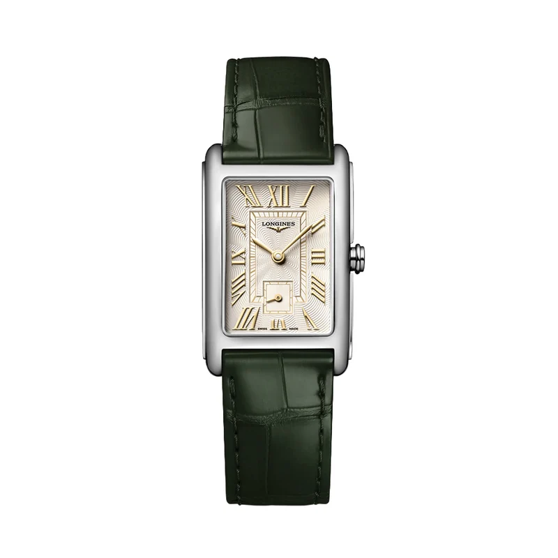 DolceVita Quartz 37mm - Ivory gilt "Flinqué" on Leather Strap