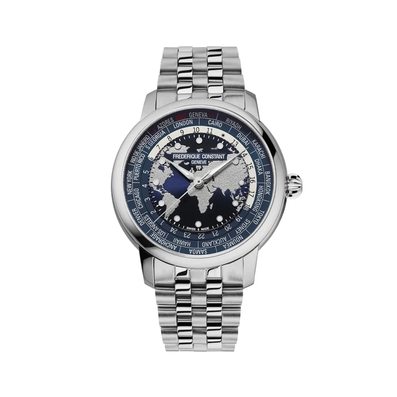 Manufacture Classic Worldtimer 40mm - Blue on Bracelet