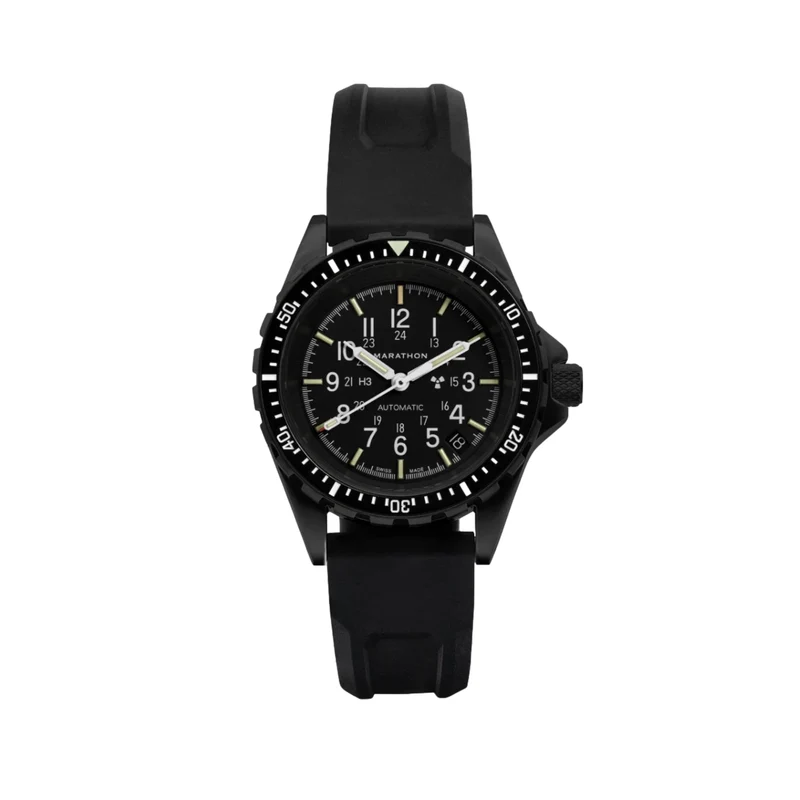 MSAR® Standard-Issue Diver's Automatic Type II 36mm - Anthracite on Rubber Strap