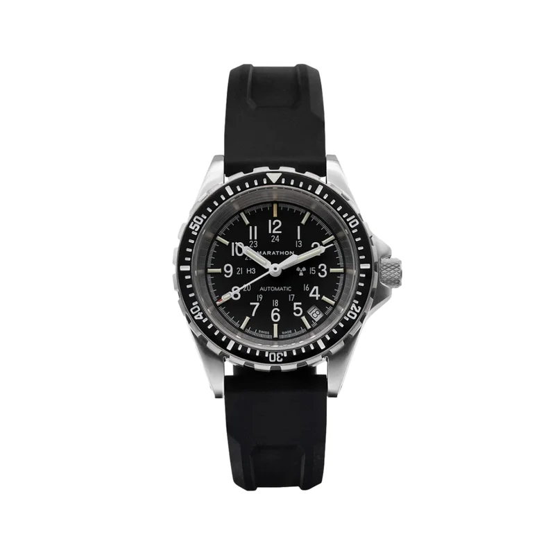 MSAR® Standard-Issue Diver's Automatic Type II 36mm - Black on Rubber Strap