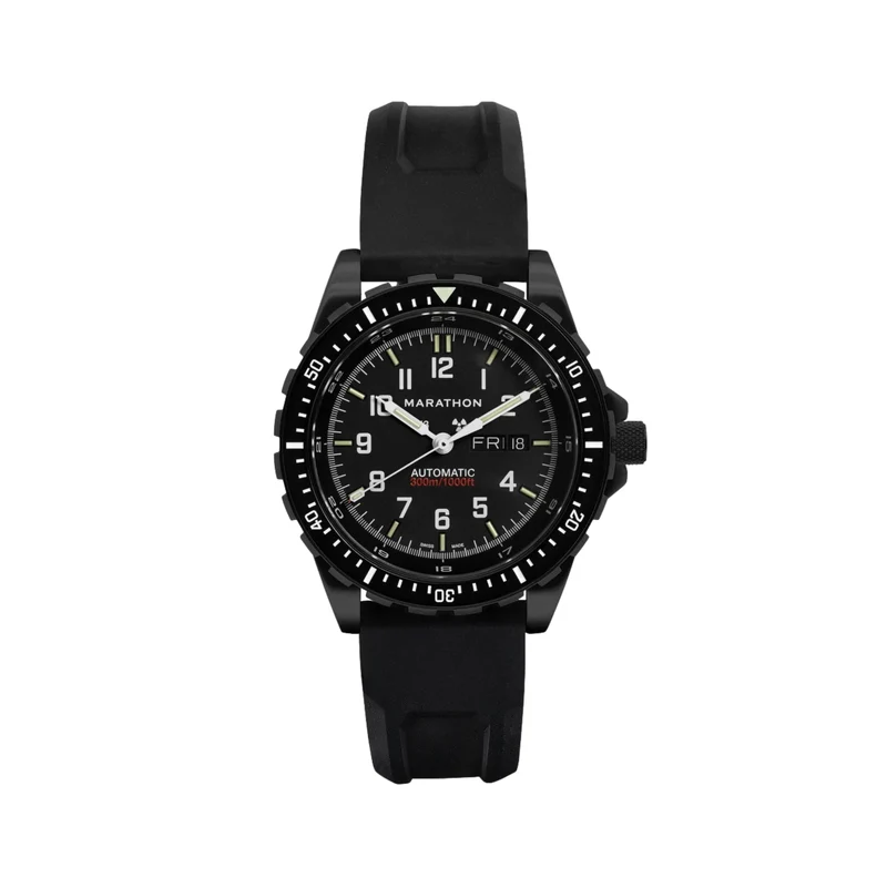 JDD® Standard-Issue Diver's Automatic Type II 46mm - Anthracite on Rubber Strap