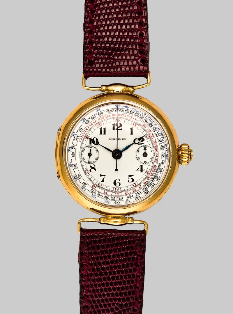 Longines 13.33 gold chronograph