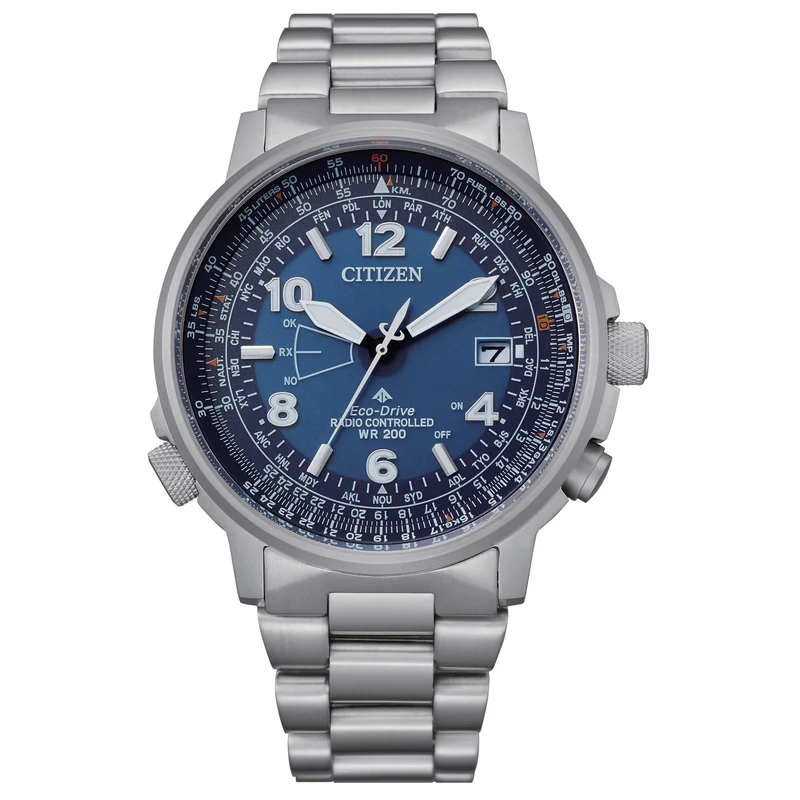 Citizen Pilot Acciaio Radiocontrollato Blu