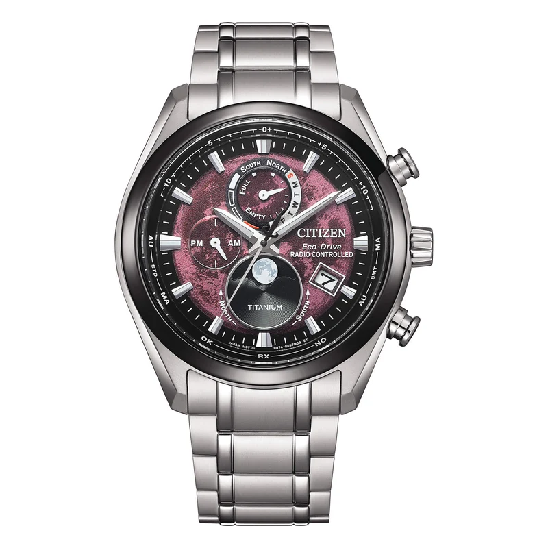 Citizen Tsuki-yomi Moon Phase Radiocontrollato Rosso