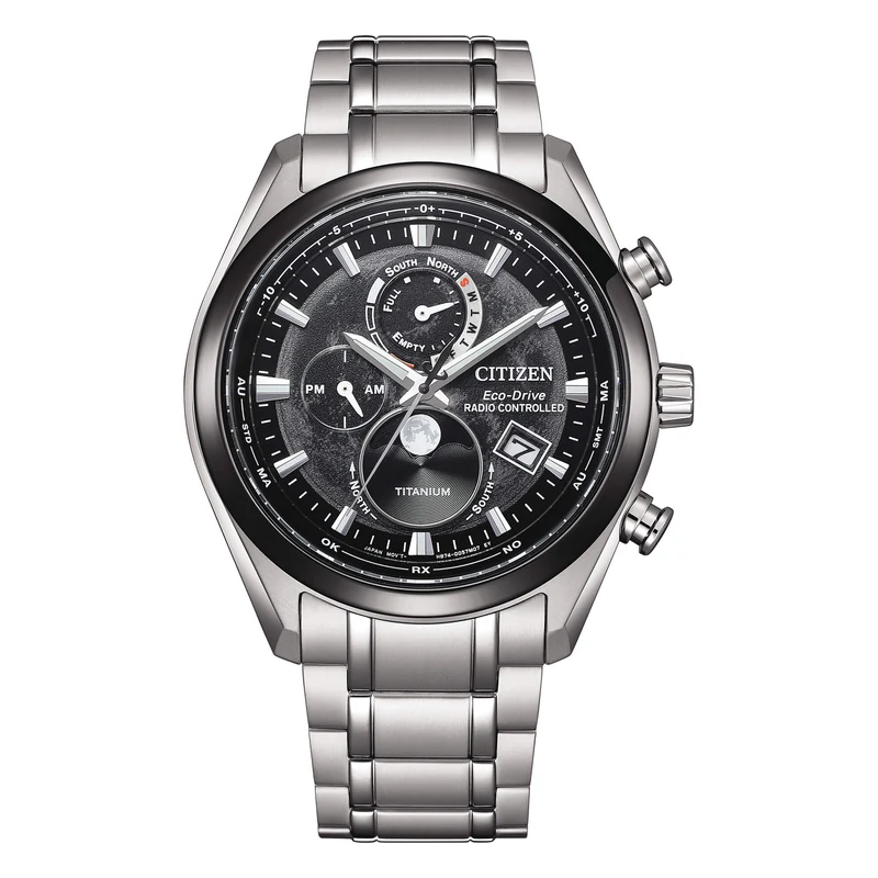 Citizen Tsuki-yomi Moon Phase Radiocontrollato Nero