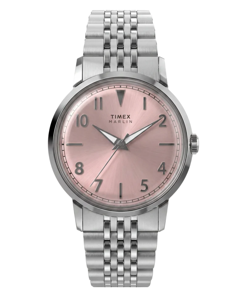Marlin® Quartz 34mm Stainless Steel Bracelet Watch