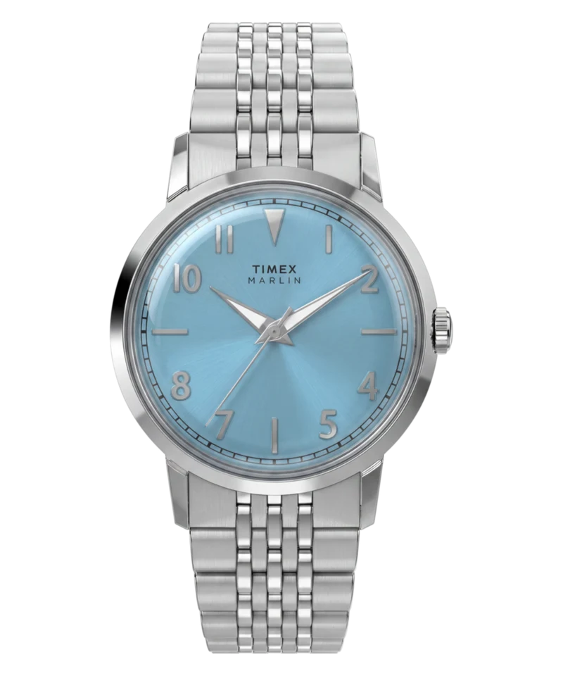 Marlin® Quartz 34mm Stainless Steel Bracelet Watch