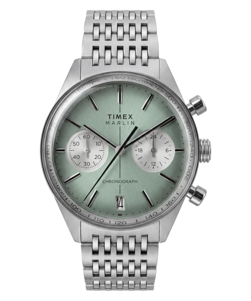 Marlin® Jet Chronograph 40mm Stainless Steel Bracelet Watch