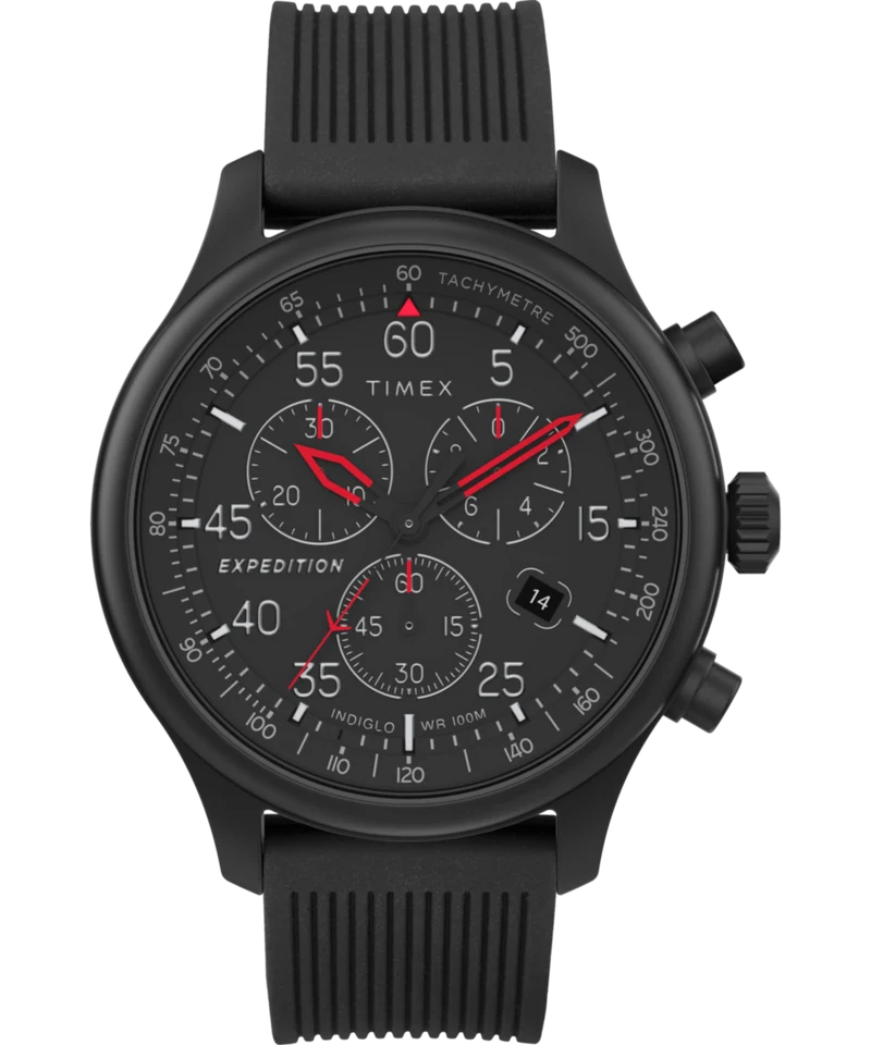 Expedition Field Chronograph 43mm Resin Strap Watch
