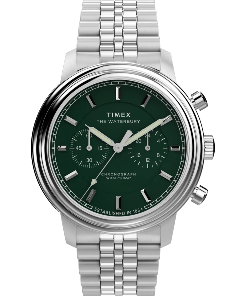 Waterbury Metropolitan Chronograph 41mm Stainless Steel Bracelet Watch