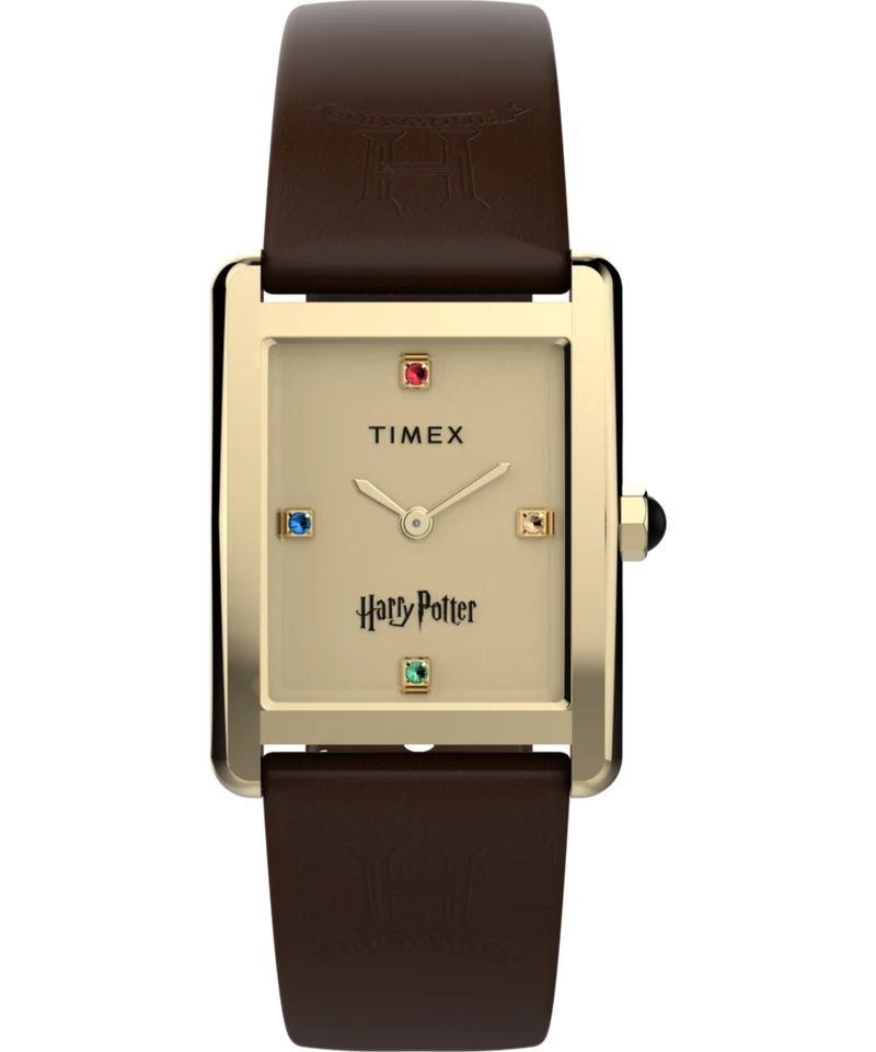 Harry Potter x Timex Hailey Hogwarts 24mm Leather Strap Watch