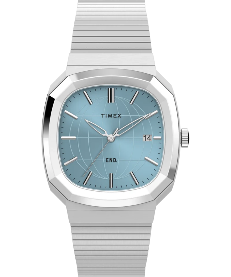 END. x Timex 1981 Reissue Inspired 35mm Stainless Steel Bracelet Watch