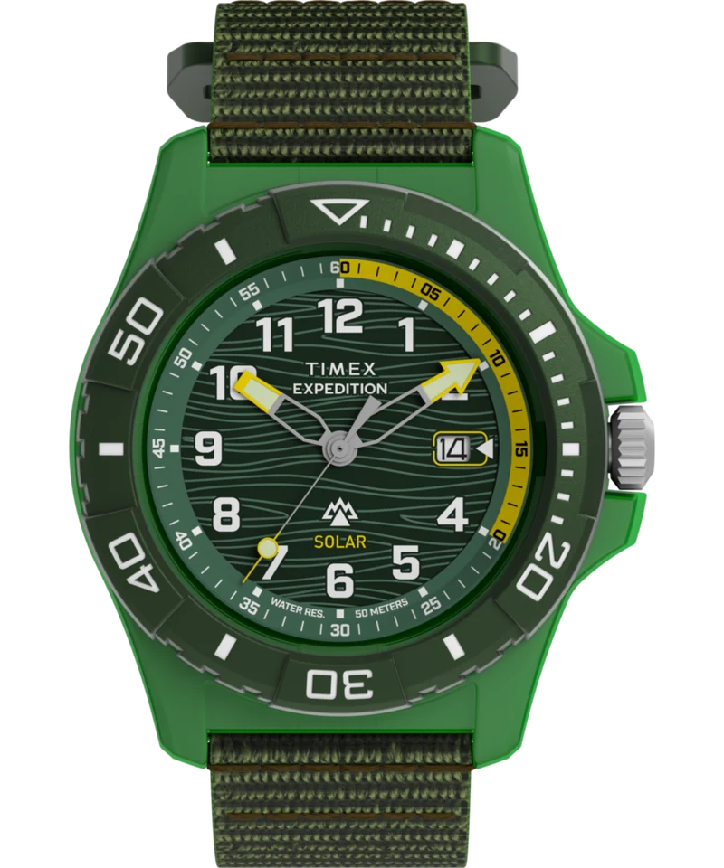 Expedition® Freedive Solar 46mm #tide Fabric Strap Watch