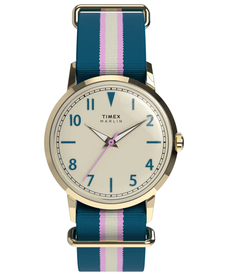 Marlin® 34mm Fabric Strap Watch