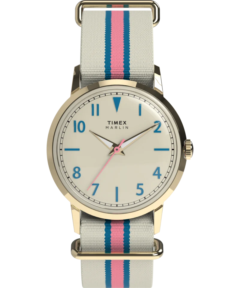 Marlin® 34mm Fabric Strap Watch