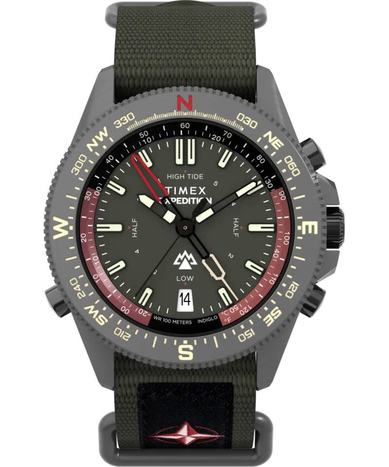 Expedition Tide-Temp-Compass 43mm Fabric Strap Watch