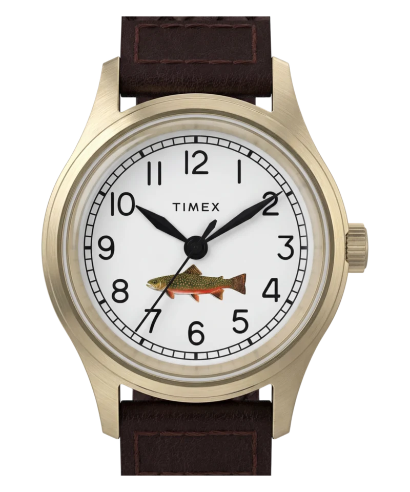 Timex MK1 for J.Crew 36mm Leather Strap Watch