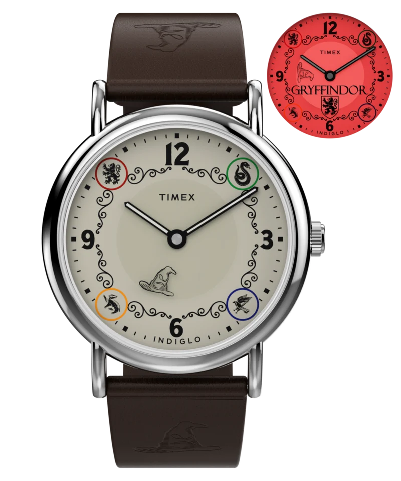 Harry Potter x Timex Weekender Gryffindor House 38mm Leather Strap Watch