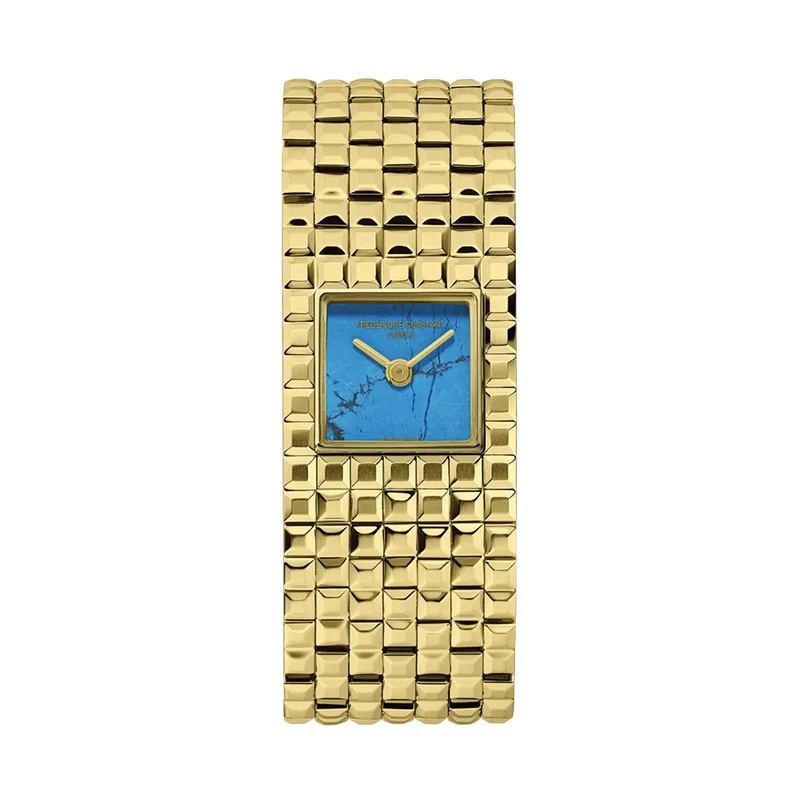 Classics Manchette Gold-Tone PVD 20mm - Turquoise on Bracelet