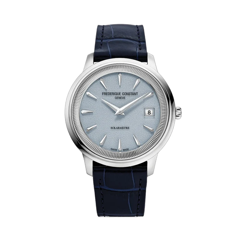 Classics Moneta Solarmetre 39mm - Blue on Leather Strap