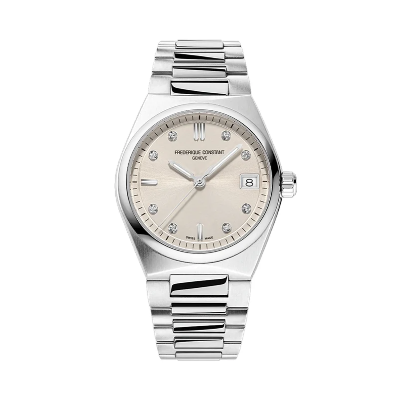 Highlife Ladies Quartz 31mm - Silver, Diamond-Set on Bracelet