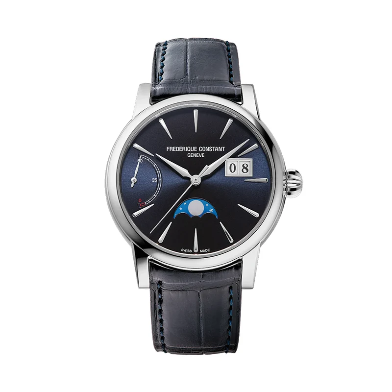 Manufacture Classic Power Reserve Big Date 40mm - Blue on Leather Strap