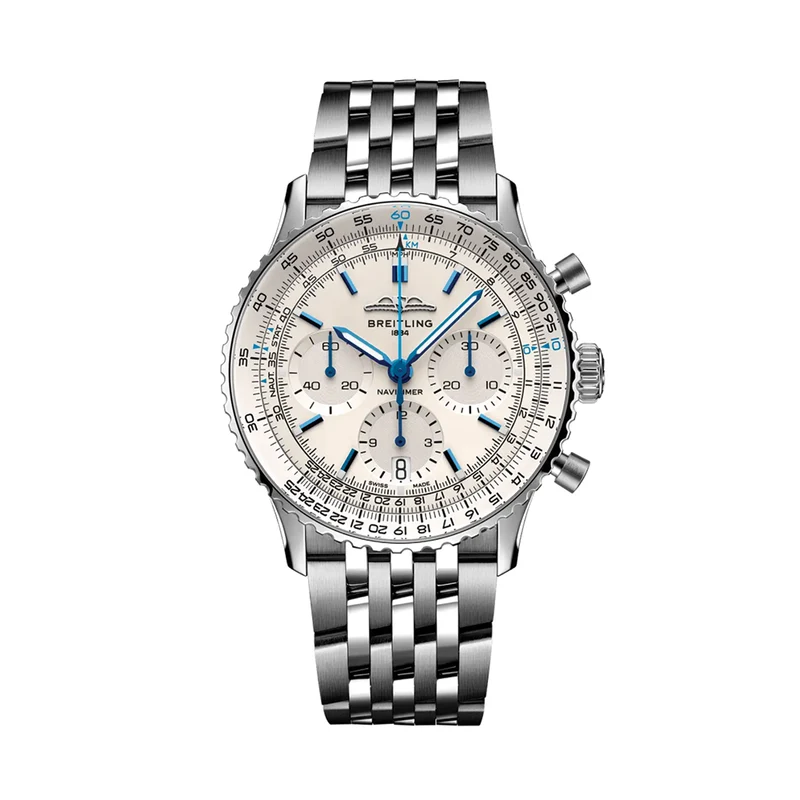 Navitimer B01 Chronograph 41mm - Silver on Bracelet