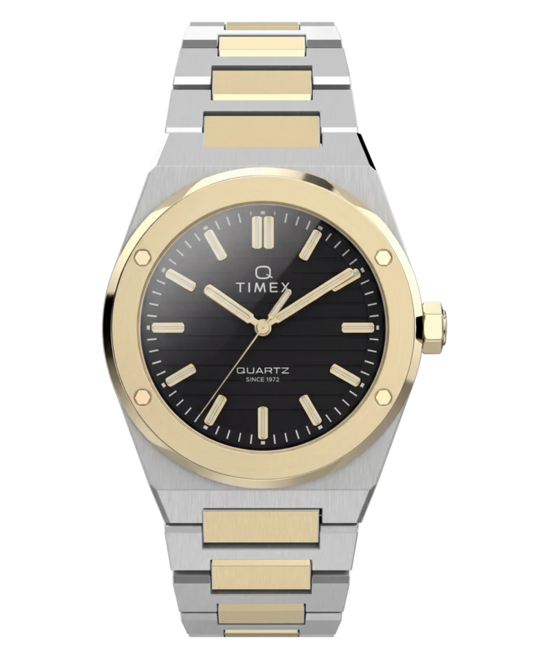 Q Timex Marbella 40.5mm Stainless Steel Bracelet Watch