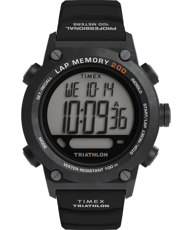 Triathlon 200 Lap 44mm Silicone Strap Watch