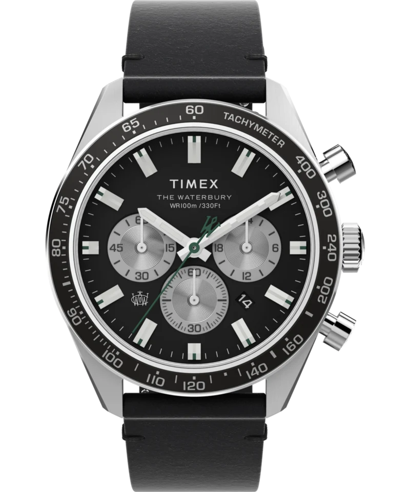 Waterbury Chronograph 41mm Leather Strap Watch
