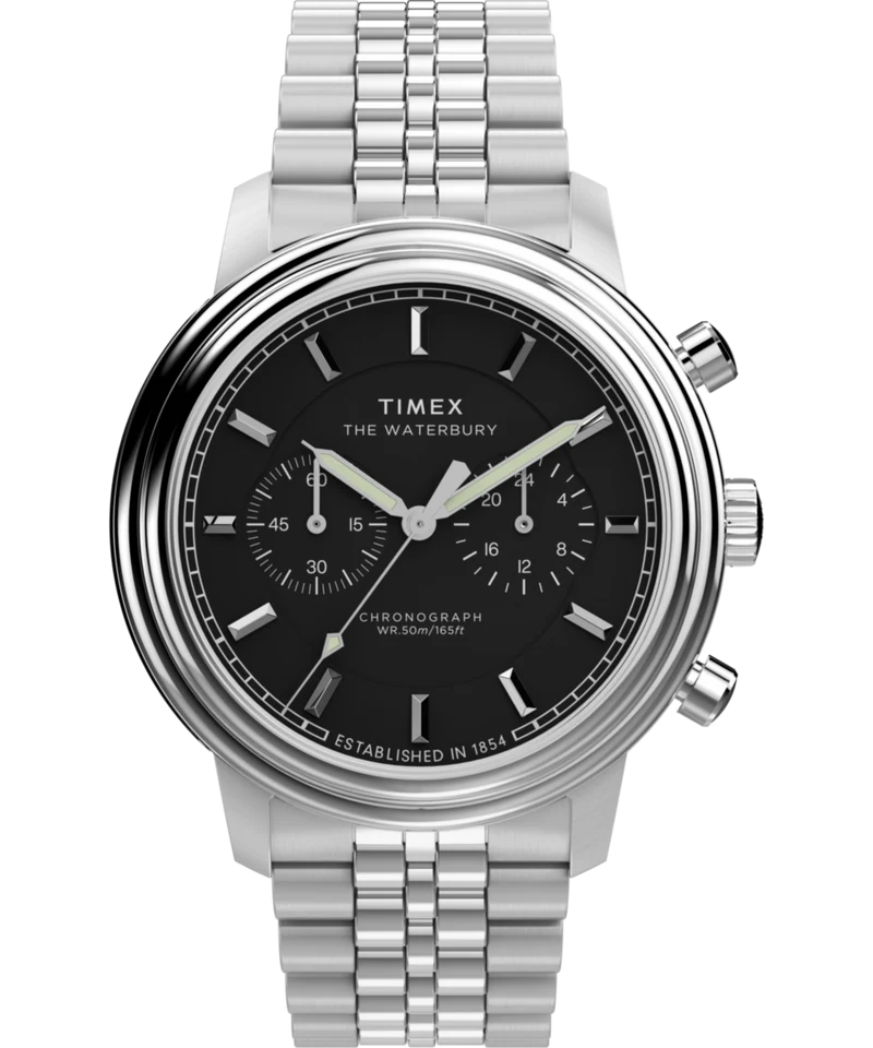 Waterbury Metropolitan Chronograph 41mm Stainless Steel Bracelet Watch