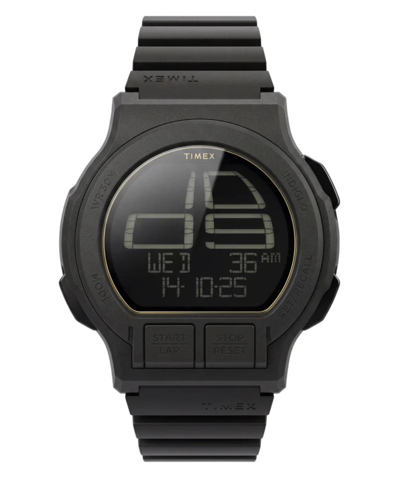 Retroware Digital 46mm Resin Strap Watch