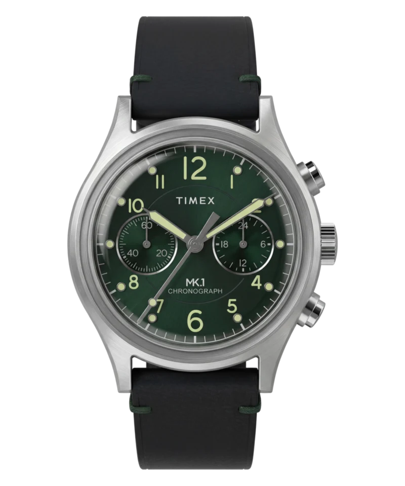 MK1® Chronograph 40mm Leather Strap Watch