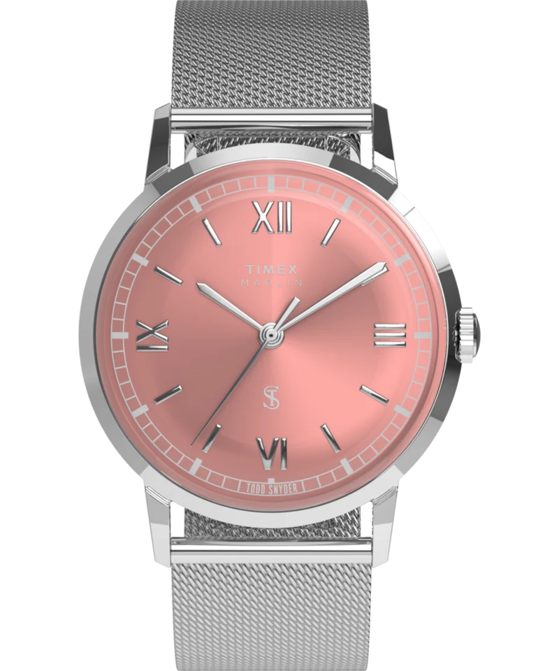 Todd Snyder x Timex Marlin® Mesh 34mm Stainless Steel Bracelet Watch