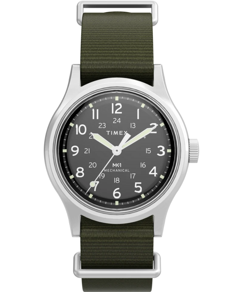 MK1® Hand-Wound 36mm Fabric Strap Watch