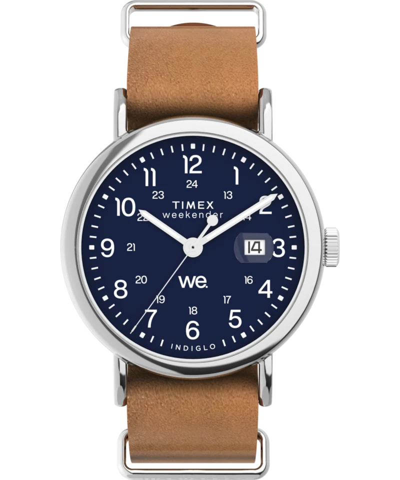 Weekender 40mm Leather Strap Watch