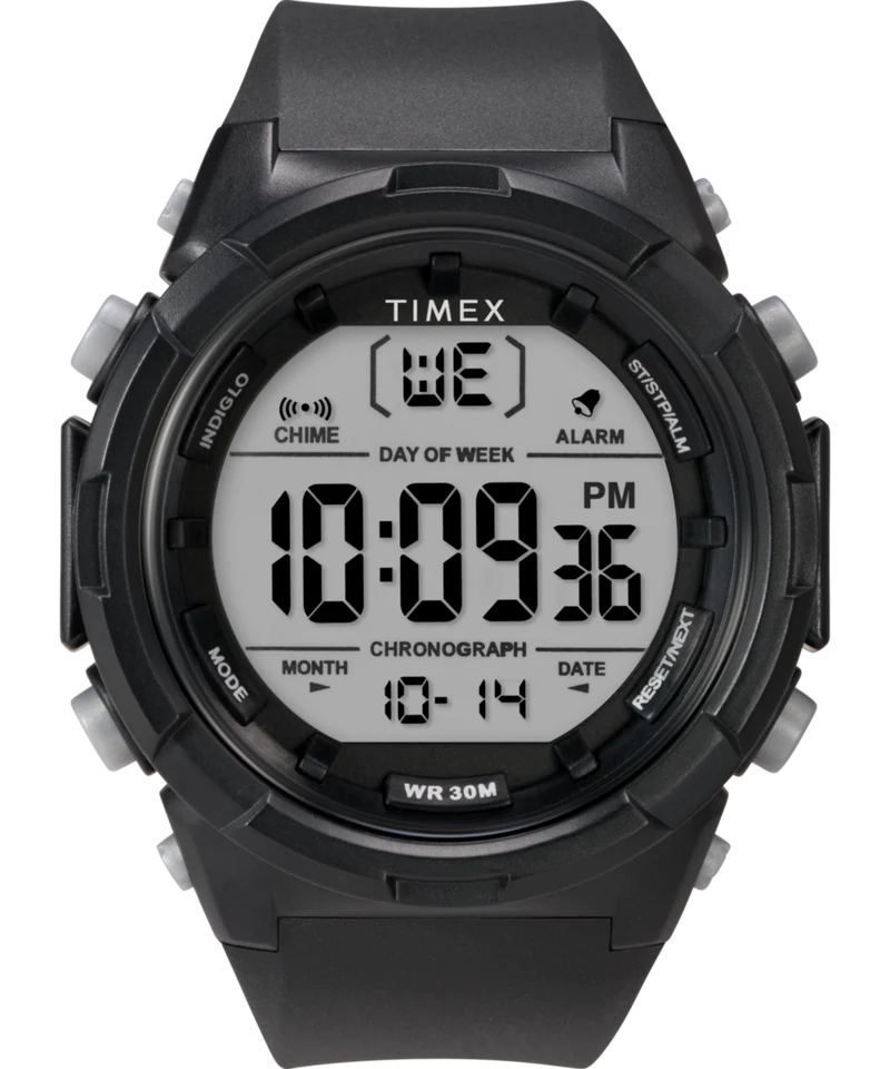 Timex Digital 50mm Resin Strap Watch