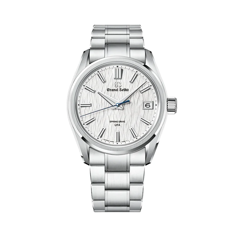 SLGB009 E9 "White Birch" Spring Drive UFA Ever-Brilliant Steel 40mm - White on Bracelet