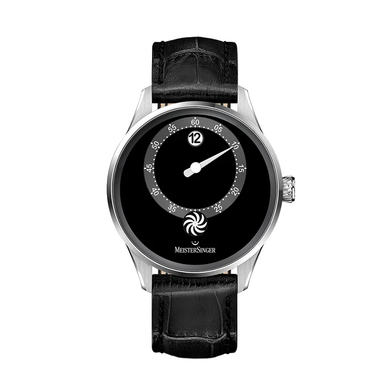 Panthero Jumping Hour 40.5mm - Black on Leather Strap