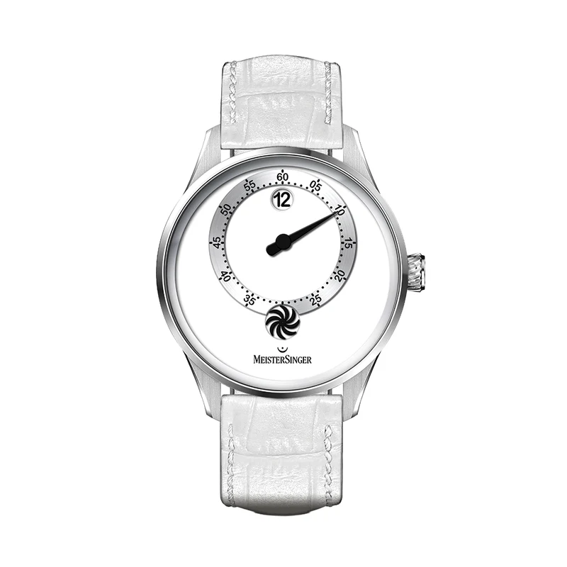 Panthero Jumping Hour 40.5mm - White on Leather Strap